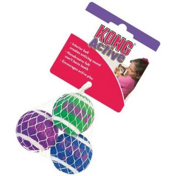 KONG Palline da tennis per gatti con campana