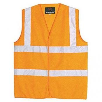 Hi Visibility EN ISO20471 Certified Vest Size XL Color Orange WCENGORXL