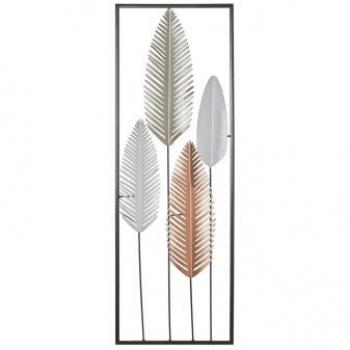 Art Mural Feuilles Lumineuses Beliani