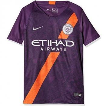 Chemise Nike Manchester City FC Breathe Stadium 3e génération pour enfants – Nuit violet / argent réfléchissant, taille M