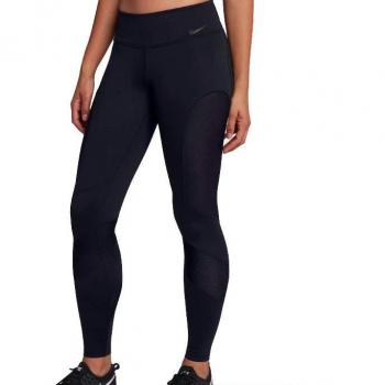 Nike W nk PWR TGHT Window Pane Leggings für Damen, Schwarz