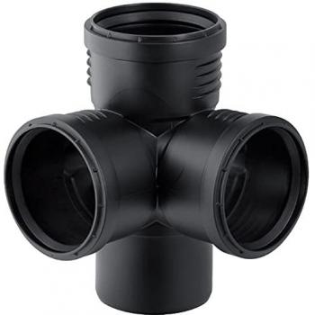 Geberit Silent-PP Eckabzweig 390459141, DN 90/90/90, 87,5°