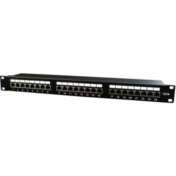 Gembird NPP-C524-002 – Kit d’agencement de câbles 24 ports, 19 × 1U, STP noir