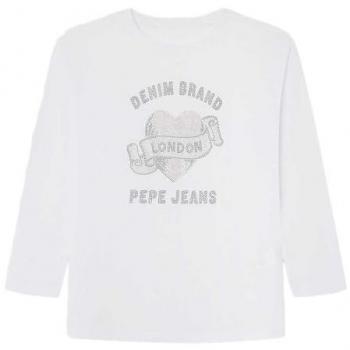 Camiseta infantil Pepe Jeans Toral en blanco