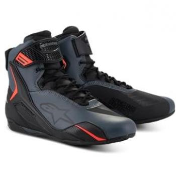 Alpinestars Faster‑4 Shoes Stivali Moto Nero Grigio Rosso 11,5