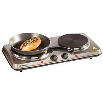 Daewoo SDA1732 Double Solid Plate Table Top Hob