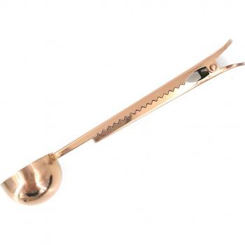 Goldener Kaffee Löffel mit Clipfunktion
