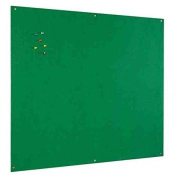 1800x1200mm Bi-Office Green Felt Unframed Notice Board