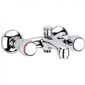 Clever Urban 96086 Grifo de Baño-Ducha Bimando, Acabado Cromado