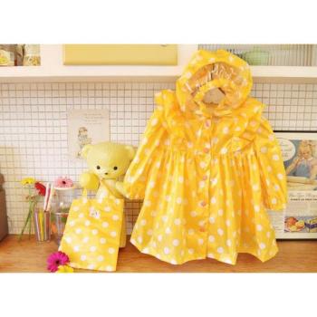 Kids Polka Dot Rain Poncho