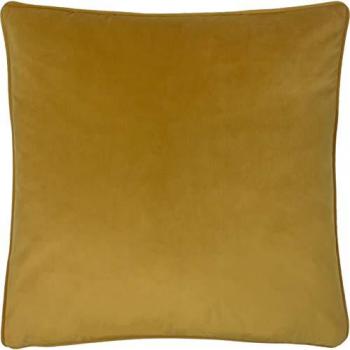Opulence Soft Velvet 55cm x 55cm Filled Cushion Saffron