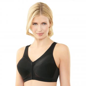 Glamorise Full‑Figure MagicLift Front Close Posture Back Support Bra – 48G (Black)