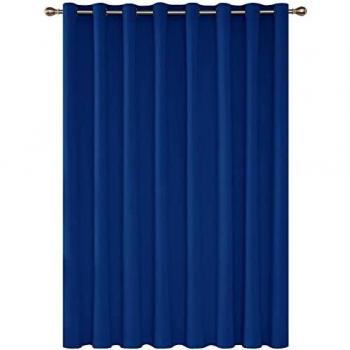 Thermal Insulated Dark Curtain – 100x84 Blackout, Royal Blue