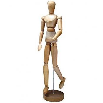 JAKAR 16 Artists Wooden Manikin Mannequin Lay Figure ( Moveable / Bendy Man )
