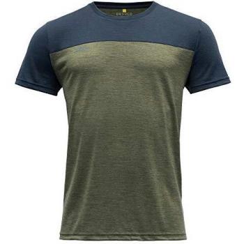 Devold Norang XL Herren Shirt – Dunkelblau mit Melange‑Streifen