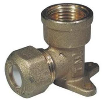 Codo ½ Brida Teflón Cobre – 10 R