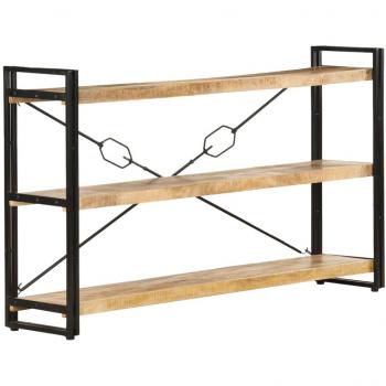 VidaXL Bücherregal 3 Fächer 140x30x80 cm Massivholz Mango