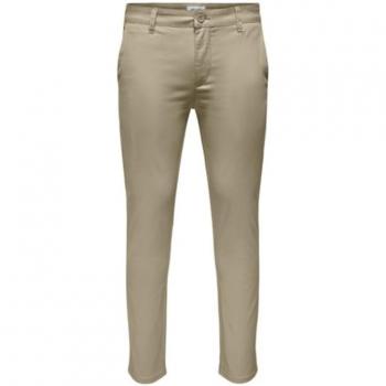 Pantaloni Chino Uomo Only & Sons Mark Pete Slim 0013 Chinchilla