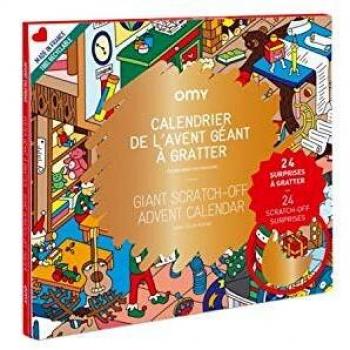 Calendrier de l'Avent mural à gratter