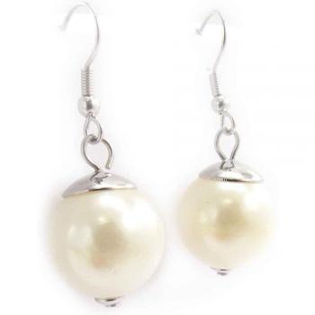 Perla Ivory Beige Earrings (J8702) by Les Trésors De Lily