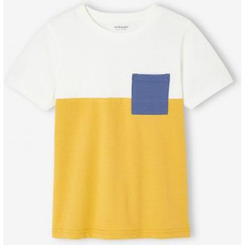 Ombre Ocre T‑shirt coloblock mâle, manches courtes