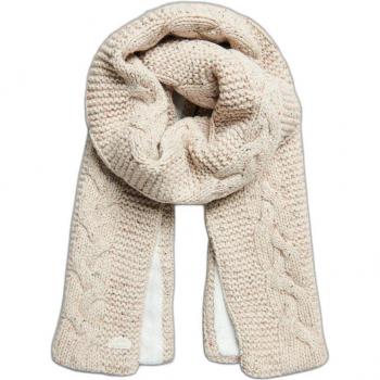 Écharpe beige en mailles torsadées Superdry
