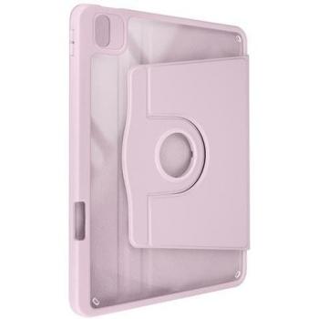Carcase iPad Air 11 2024/25 – Avizar Rose Poudré, support pivotant, protection caméra