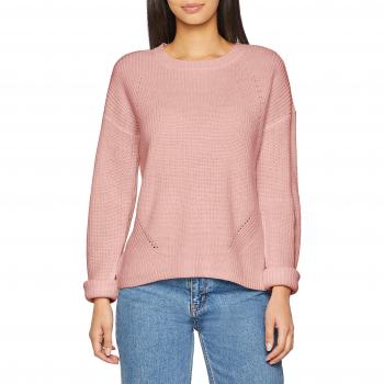 PIECES Pcmarie LS O-Neck Knit Noos, suéter para Mujer, Rosa, Talla M
