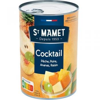 St Mamet Cocktail de Fruits Pêche Poire Ananas Raisin 250g