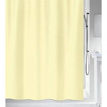 Douche rideau polyester Spirella 120x200 cm jaune clair