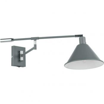 Industrial Retro Graphite Wall Lamp – Single E14, Grey