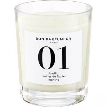 Candela Profumata Basilico, Fico, Menta Bon Parfumeur 01