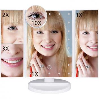 High Definition Three-Sided Makeup Mirror