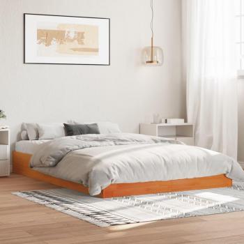 VidaXL Bett aus massivem Kiefernholz 160x200 Wachsbraun