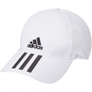 Adidas Erwachsene C40 6P 3-Streifen Climalite Schirmmütze, Weiß/Schwarz, Einheitsgröße