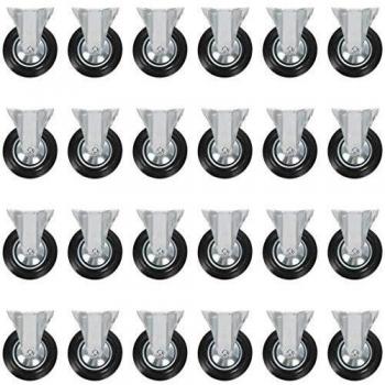 Set of 24 Fixed Casters 160 mm Vidaxl