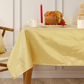 Cobertura de Mesa “Brillo Dorado” – Mantel Jacquard Christmas Night