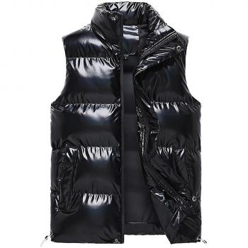Chaleco Negro Sliktaa para Hombre con Brillo