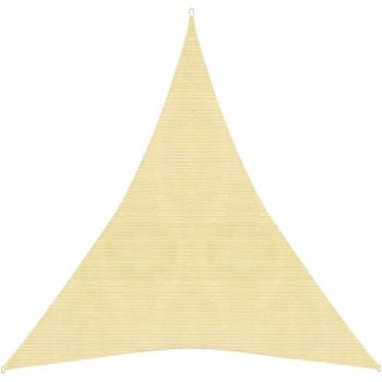 Vidaxl Sonnensegel 160 g/m² Beige 5x6x6 m HDPE