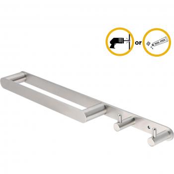 Estante de baño con toallero de acero inoxidable 304