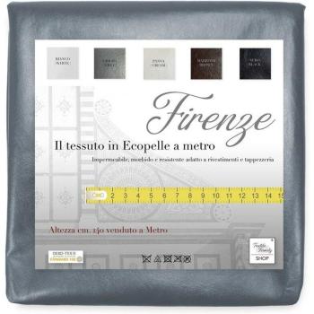 Tissu Imitation Cuir 140 cm Florence Skai Gris