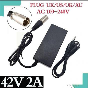 CargaExpress 42V 2A para E‑bike, Entrada Universal 100‑240V