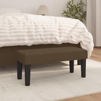 Banc Ottoman Salon Intérieur Marron Foncé, 70x30x30 cm
