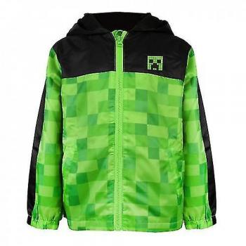 Minecraft Creeper Hooded Rain Jacket