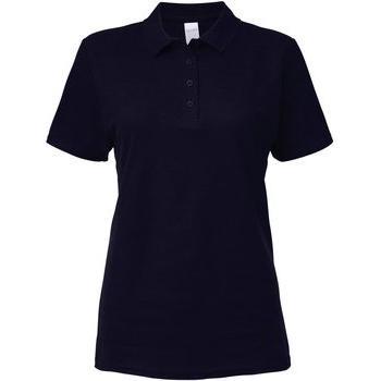 Polo féminin Gildan Softstyle bleu marine, coupe M – numéro de série UTBC3719