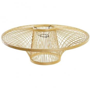 Pantalla de luz natural DKD Home Decor bambú 50 cm x 50 cm x 20 cm