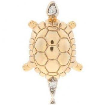 Piercing Earcandy Tortuga bañado en oro 18k