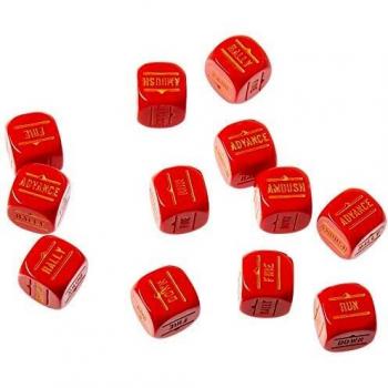 Bolt Action Maroon Orders Dice(12) Set