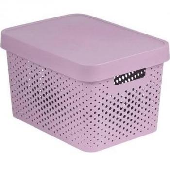 Infinity 17 L (Con cinta Curver) – Recipiente plástico, rosa