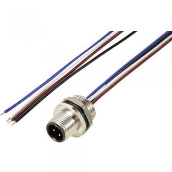 TC-12833040 0.5 m M12 Recessed Sensor Plug